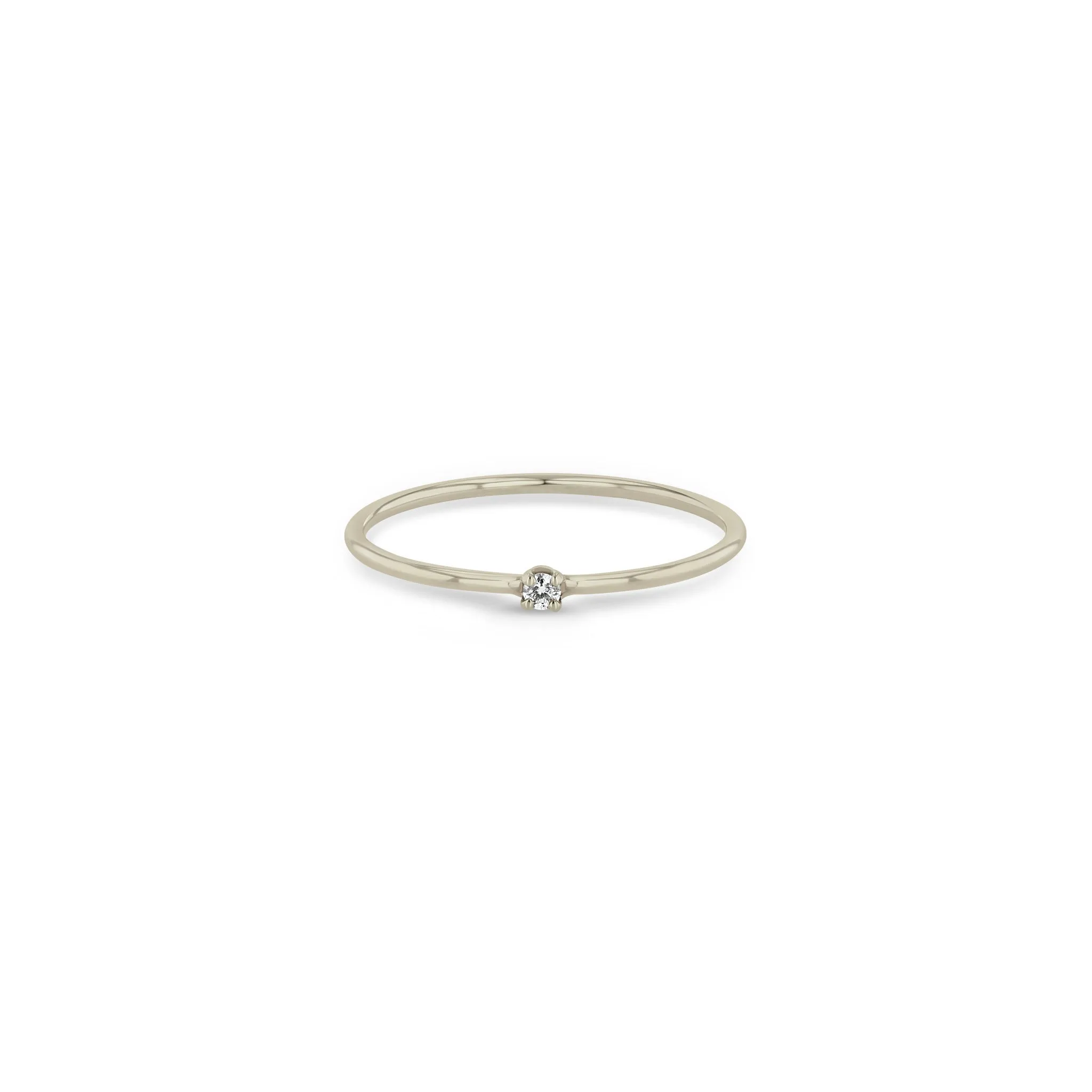 14k Prong Diamond Solitaire Ring