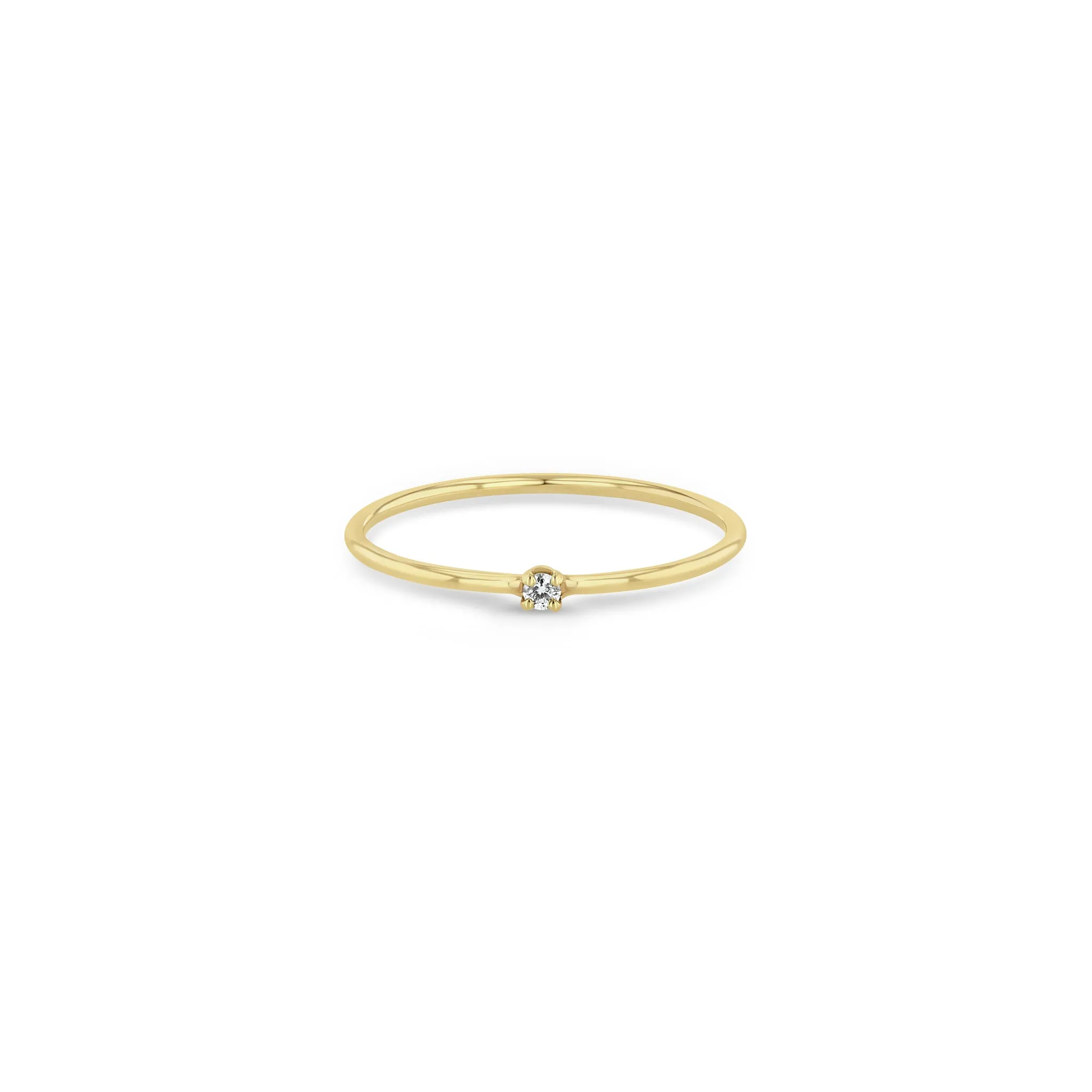 14k Prong Diamond Solitaire Ring