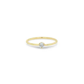 14k Prong Diamond Solitaire Ring