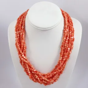 1980s Pink Coral Necklace