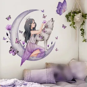 3D Purple Butterfly Fantasy DIY Wall Sticker