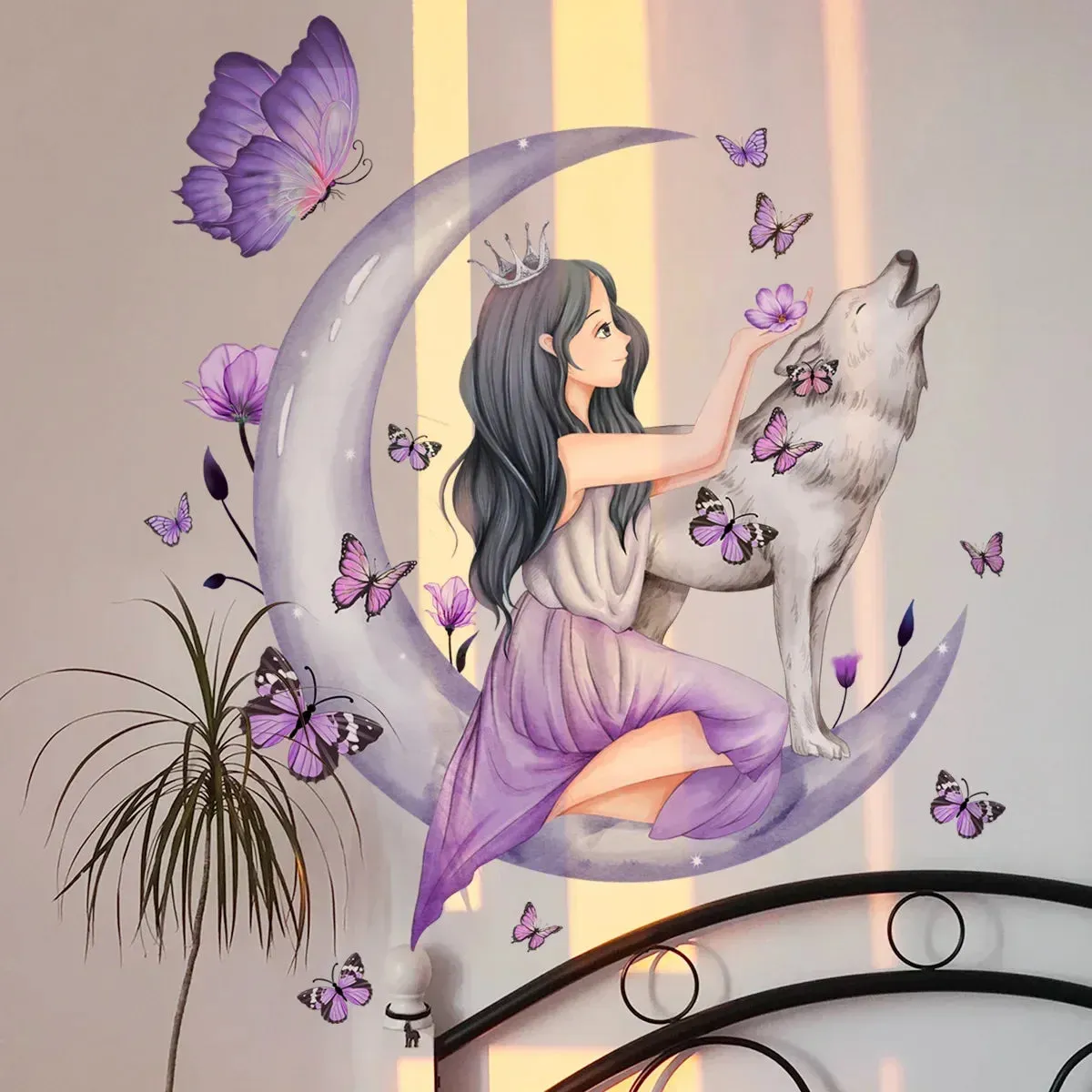 3D Purple Butterfly Fantasy DIY Wall Sticker