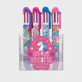 6 Click Pen- Unique Unicorns