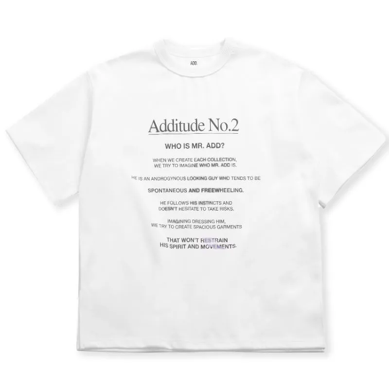 ADD Additude No.2 Avantegarde Tee White