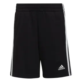 ADIDAS JUNIOR ESSENTIALS 3-STRIPES BLACK SHORTS