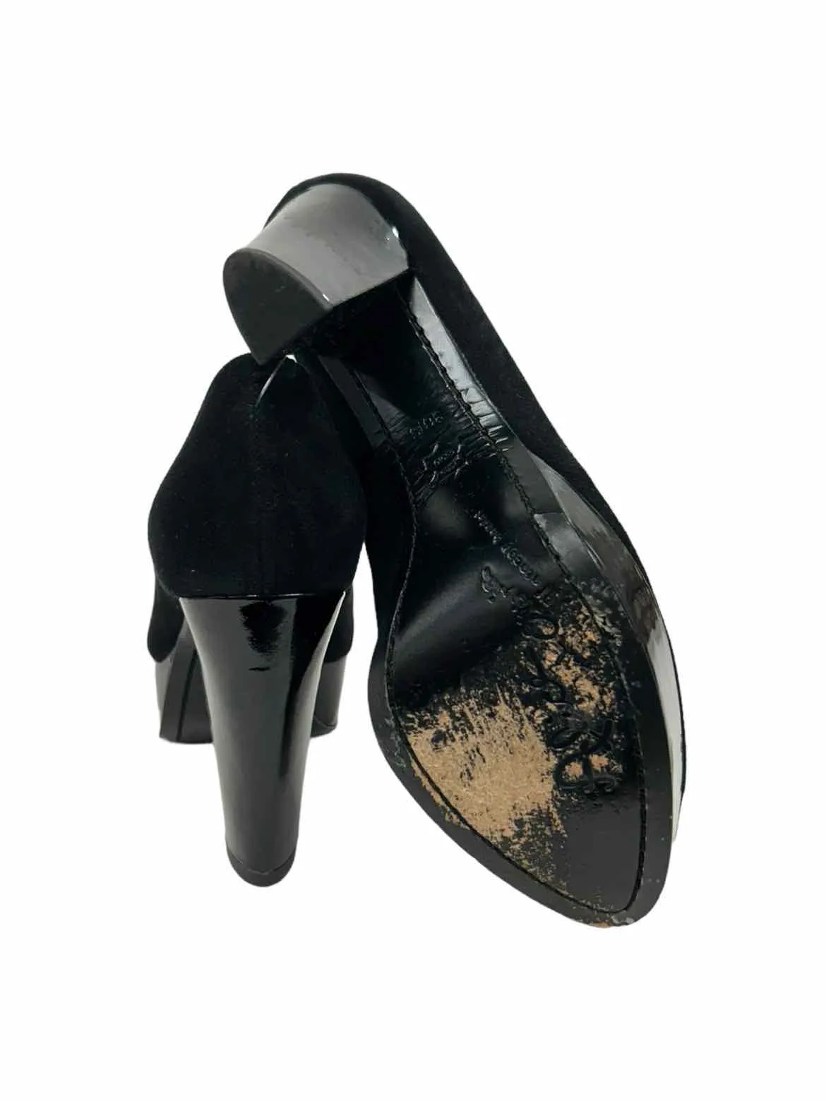 ALICE & OLIVIA Black SUEDE HEELS Women Size 6.5 Shoes