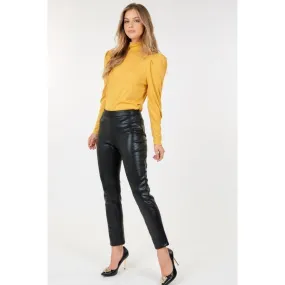 Animal Skin Vinyl Ankle Pants