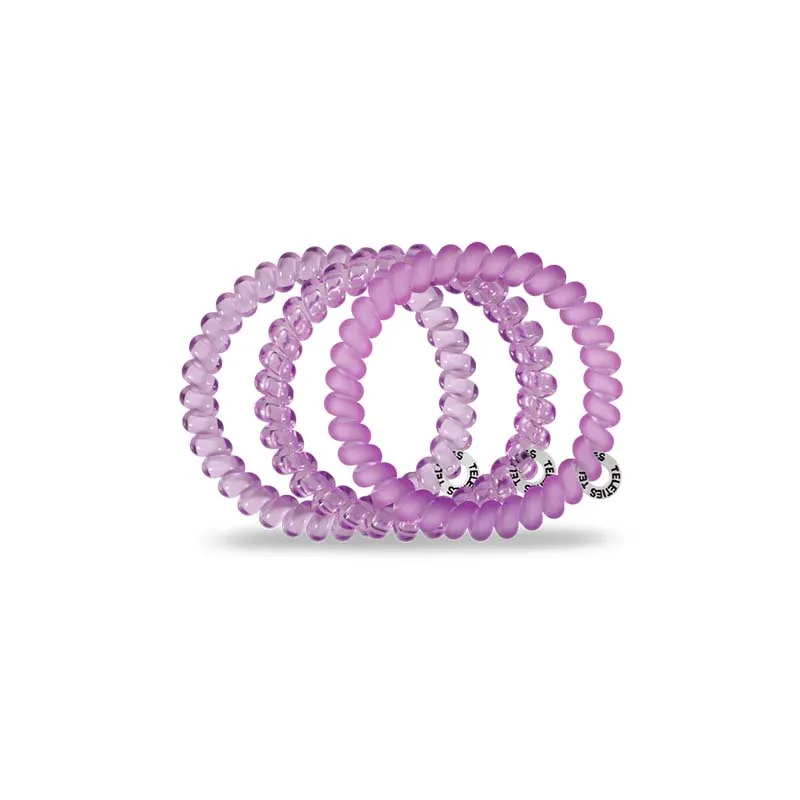 Antigua Purple Small Hair Tie 3 Pack