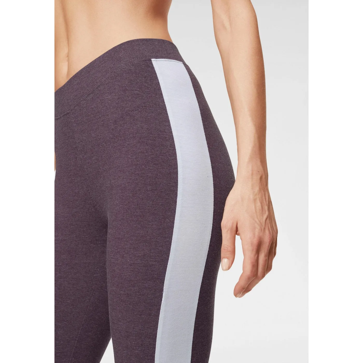 Arizona Purple Leggings with contrasting stripe