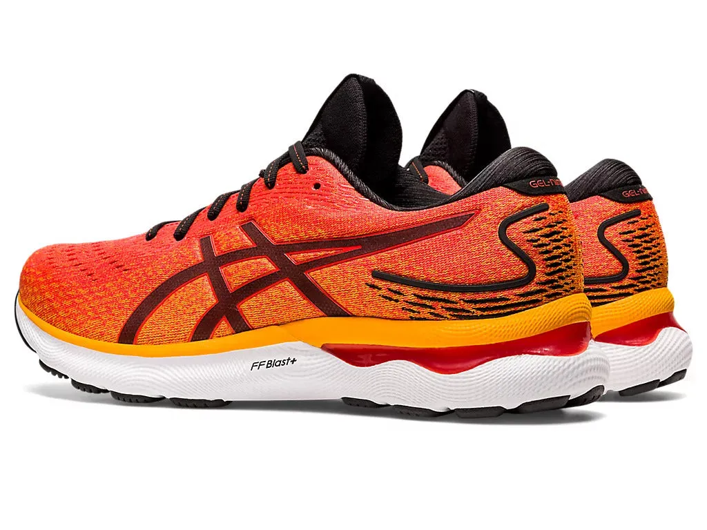 Asics Men's GEL-NIMBUS 24 - CHERRY TOMATO/BLACK