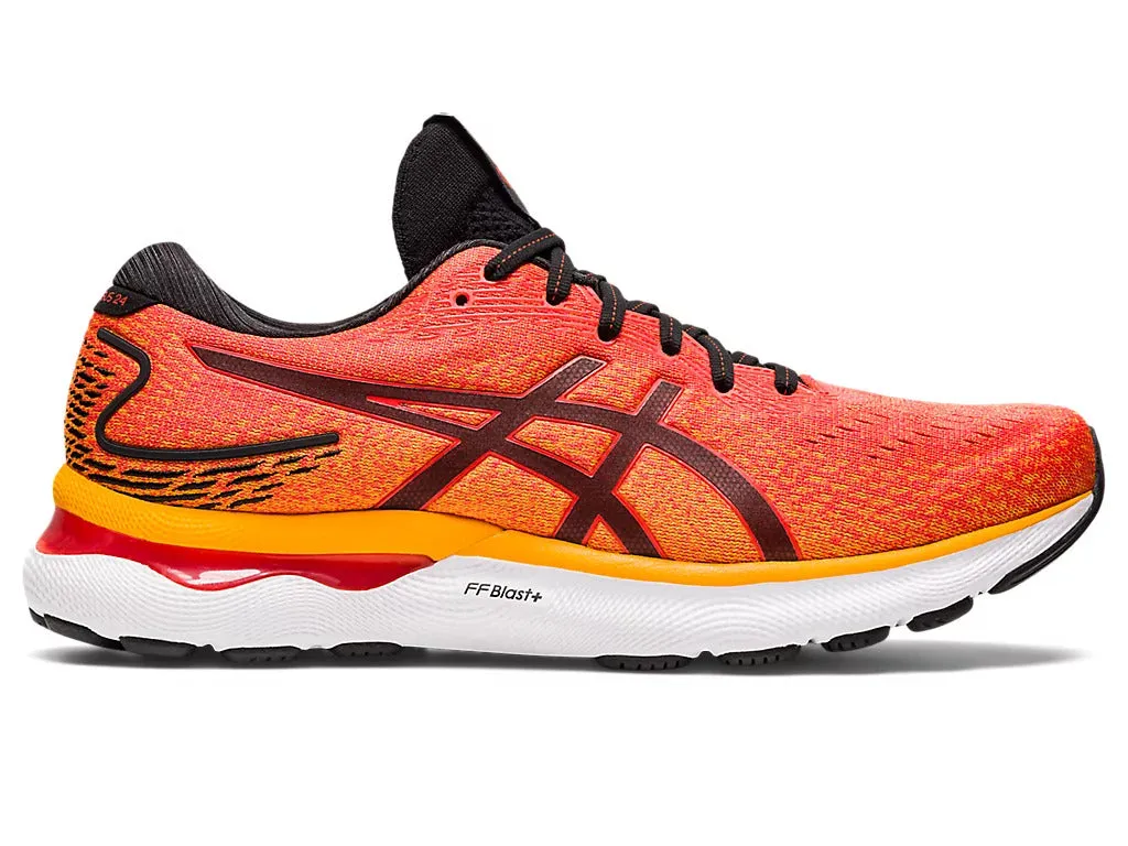 Asics Men's GEL-NIMBUS 24 - CHERRY TOMATO/BLACK