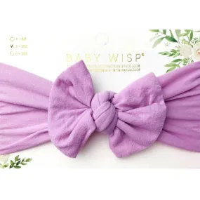 Baby Wisp Headband Nylon Bow 0M  Mauve