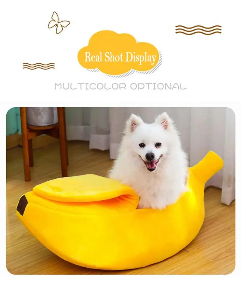 Banana Shaped Home Pet Bed