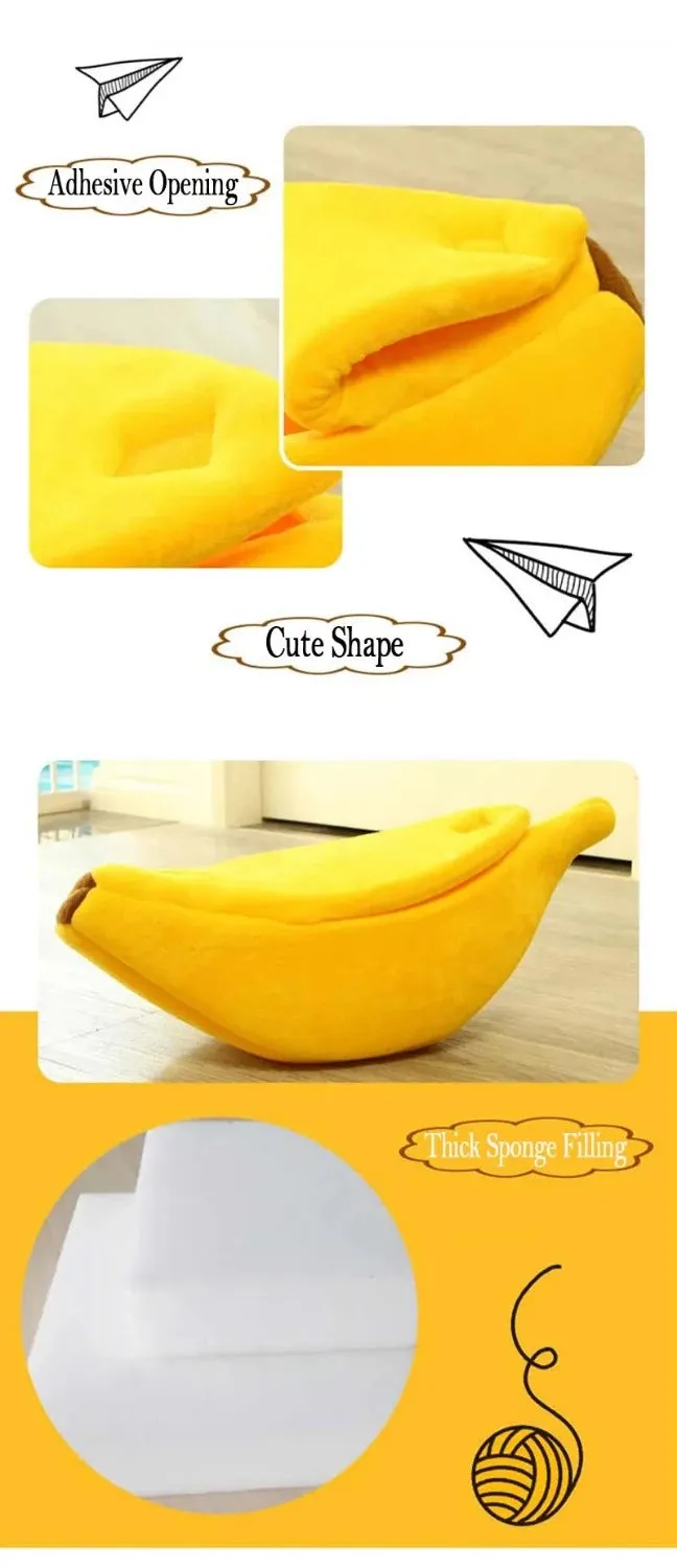 Banana Shaped Home Pet Bed