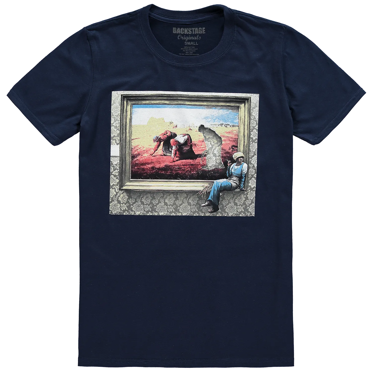 Banksy T-shirt -The Gleaners, Navy