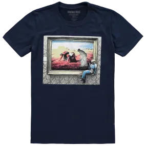 Banksy T-shirt -The Gleaners, Navy