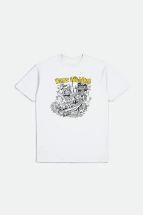 Bass Brains Monster S/S Standard Tee - White