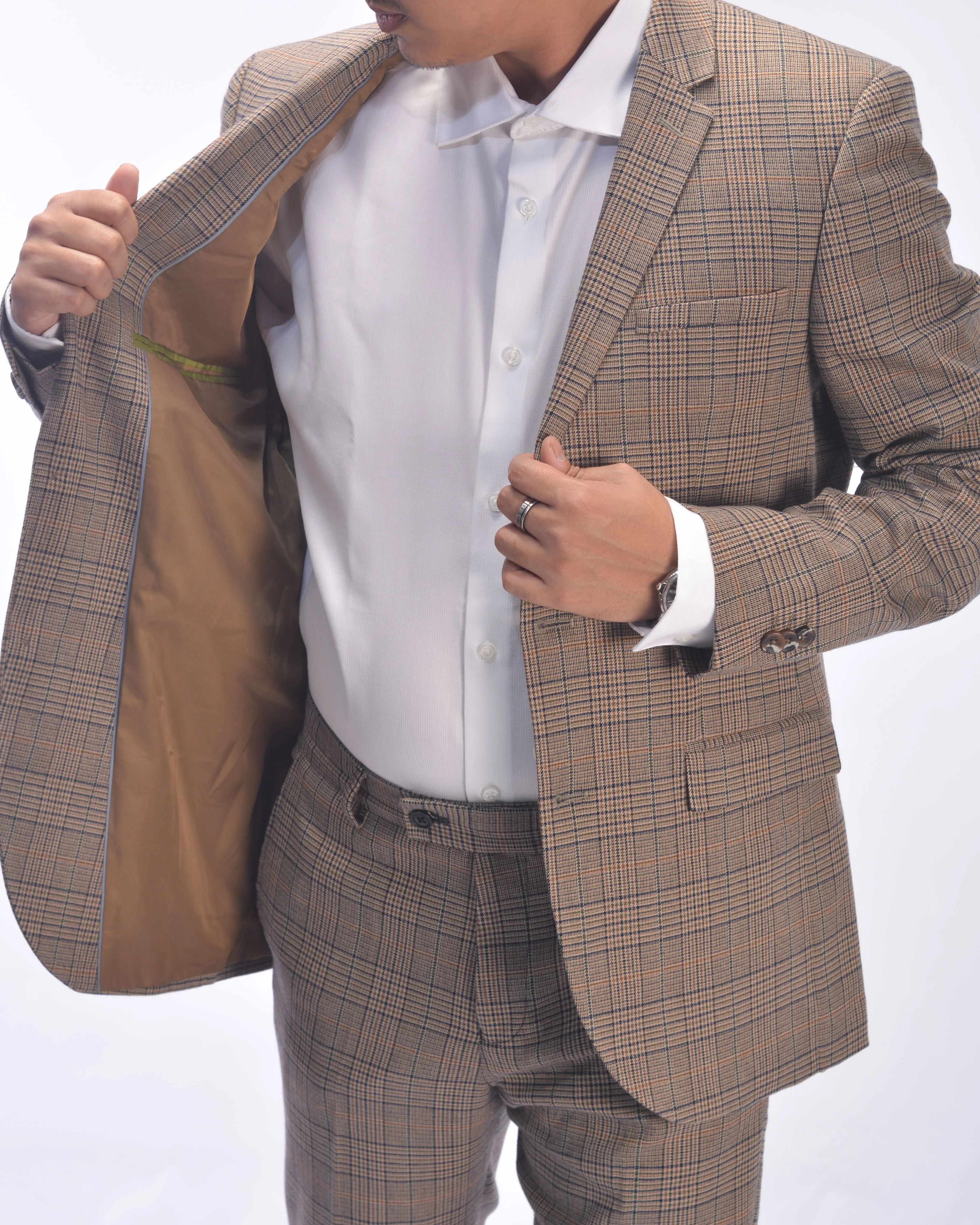 Blackberrys 2 Pcs Suits In Brown Check