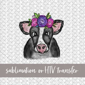 Boho Cow - Sublimation or HTV Transfer