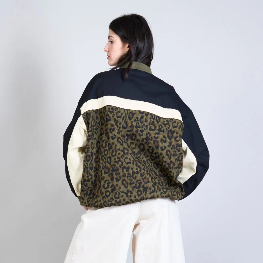 Bomber jacket with animalier pattern wholesale