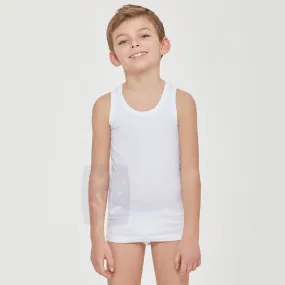 BOYS STRETCH COTTON VEST  2 Pcs Pack #2493 ML