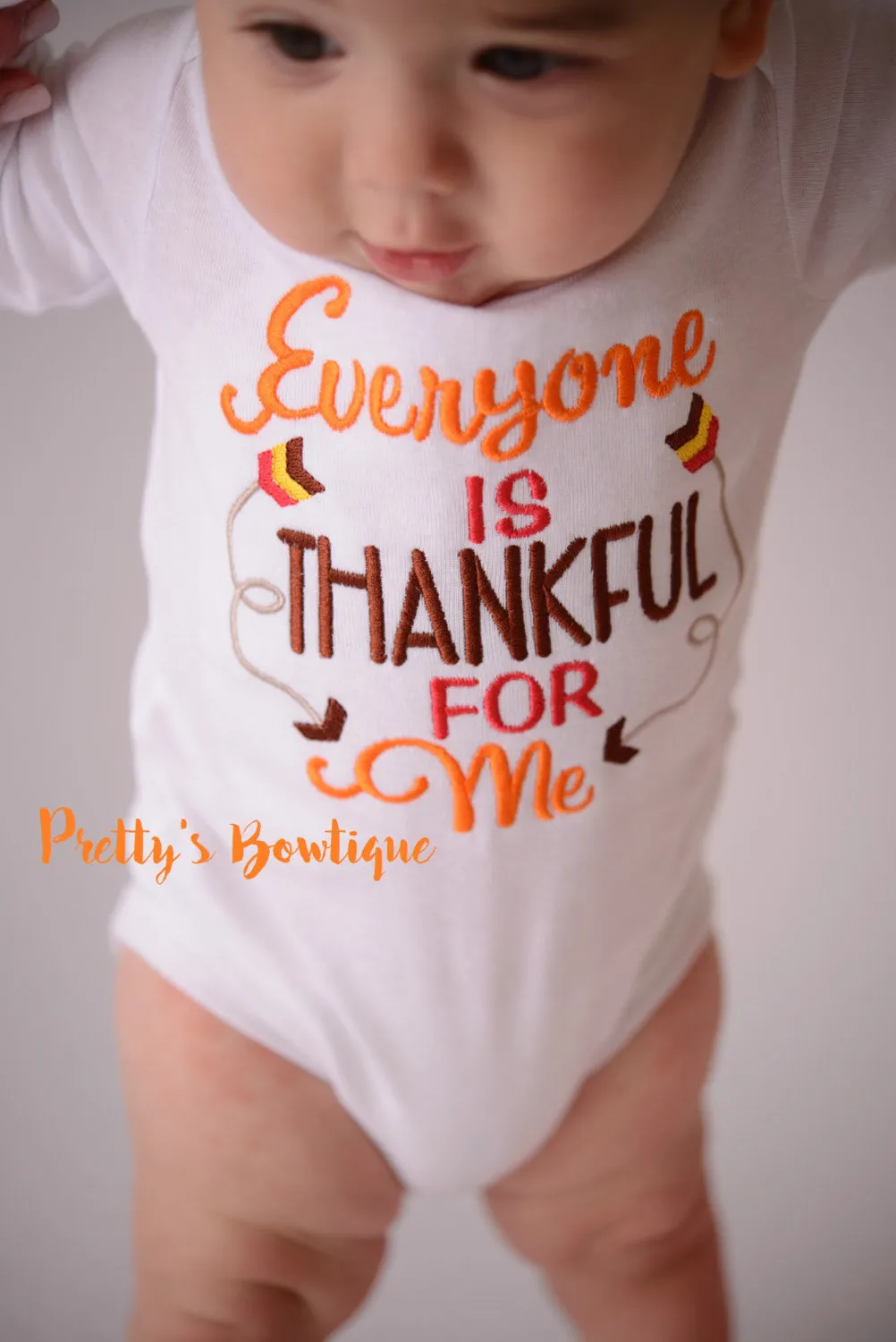 Boys Thanksgiving shirt -- Everyone is Thankful for me Shirt/Bodysuit -- Boys Thanksgiving outfit-- Turkey Shirt-- Fall Boys shirt