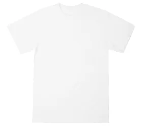 BTSA 6.5 OZ BLANK TEE OPTIC WHITE - BTSA-021