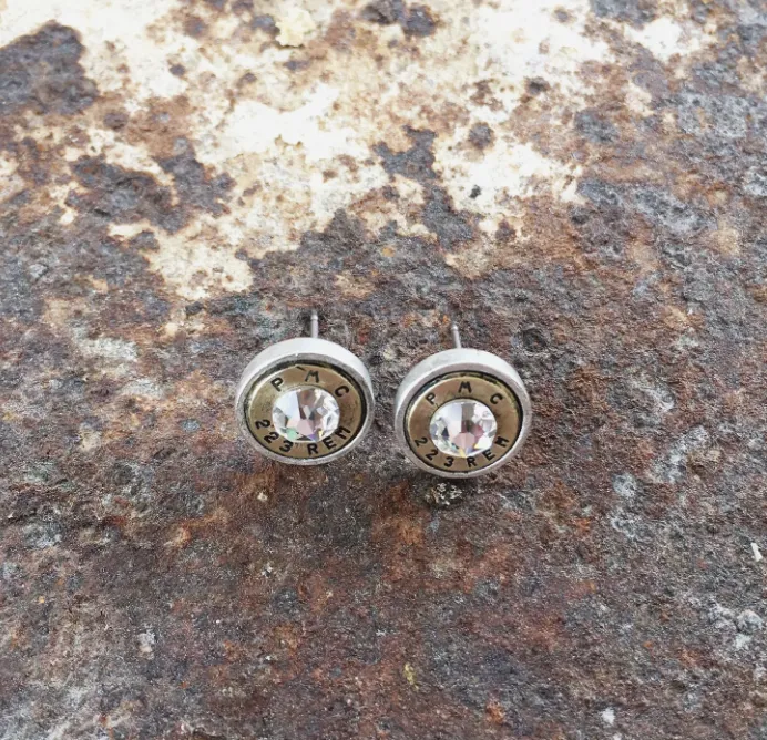 Bullet Casing Stud Earrings