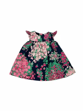 CARTERS NVY/PNK/GRN Floral Child Size 6 Months Girl's Dress