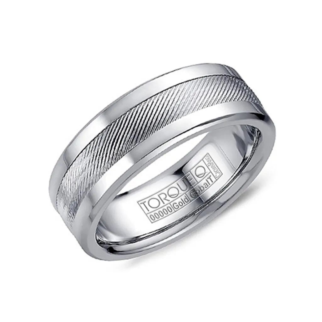 Crown Ring Cobalt & White Gold Wedding Band