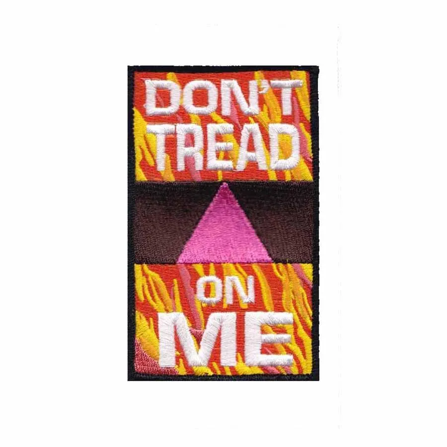 Don't Tread On Me Pink Triangle Patch