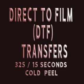 DTF CUSTOM TRANSFER - 22" X 108" Gang Sheet $76.00