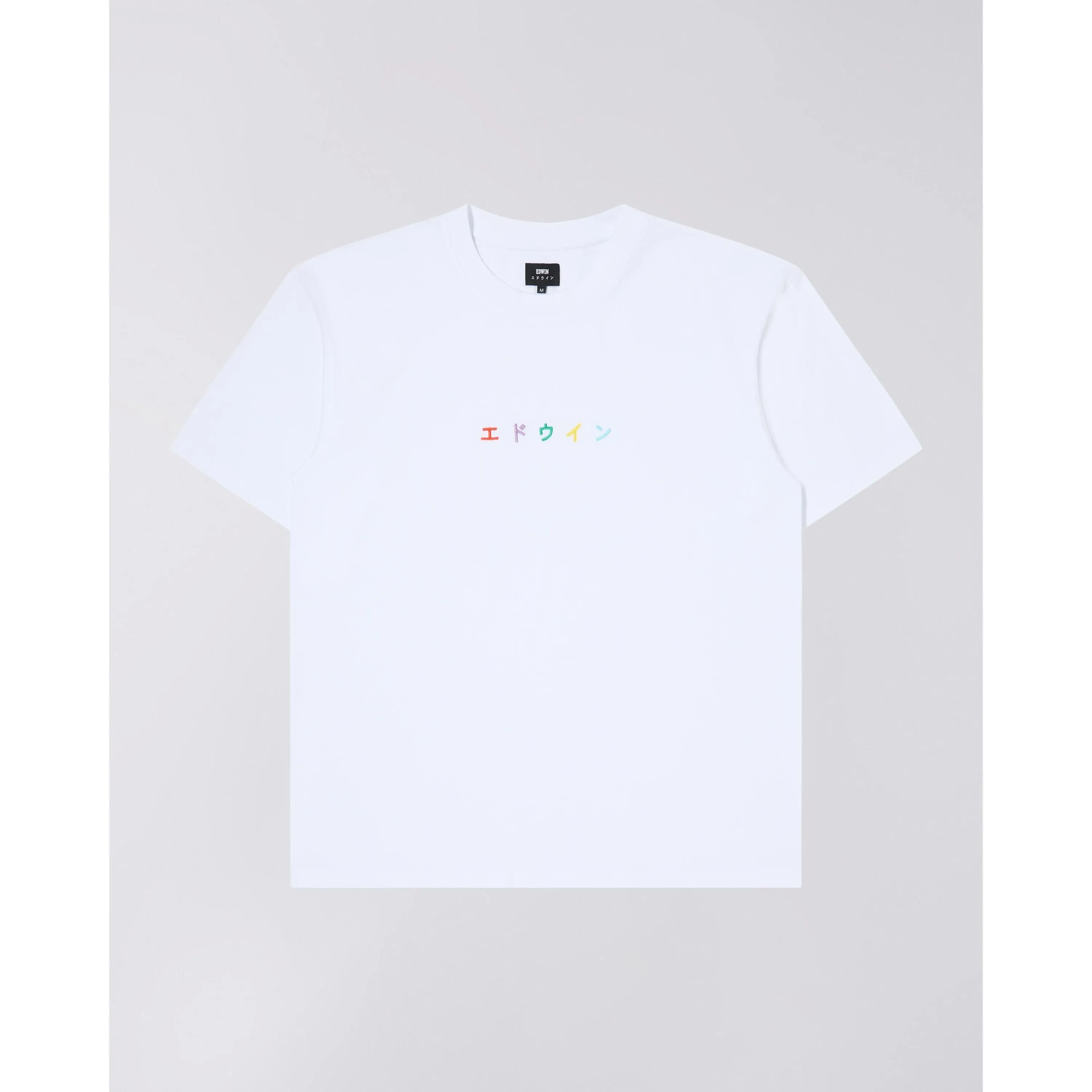 EDWIN Katakana Embroidery T-Shirt White