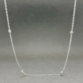 Estate 14K W Gold 0.40ctw G-H/SI1 Diamonds By The Yard Necklace