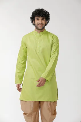 Exotic - Light Green Long Kurta For Mens | Uathaym