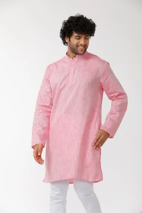 Exotic - Pink Long Kurta For Mens | Uathaym