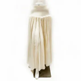 Fall 2018 Ivory Wide Banded Gathered Skirt