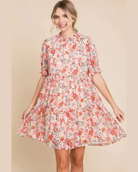 Frilled Floral Dress