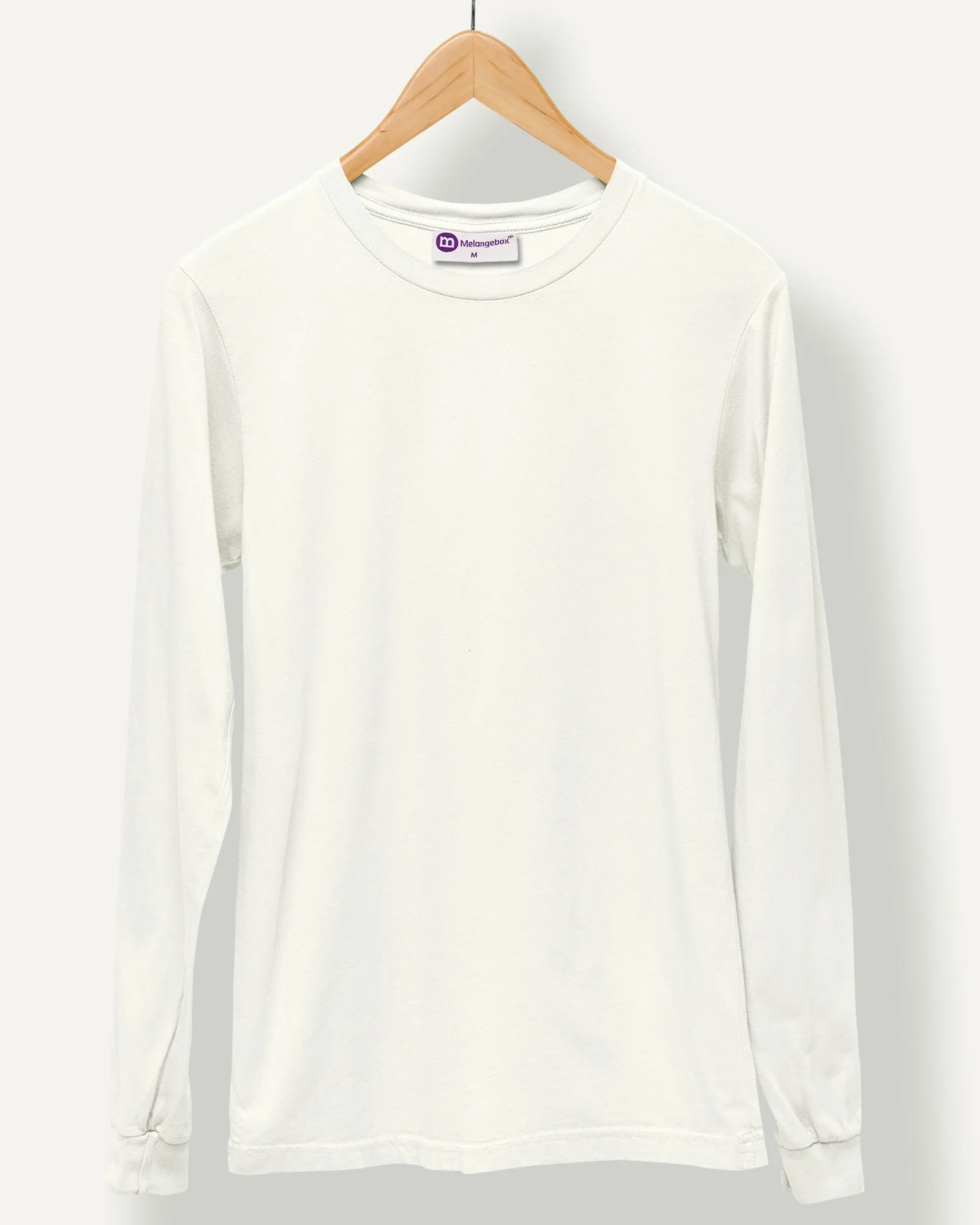 Full Sleeves Crew Neck: Eggshell