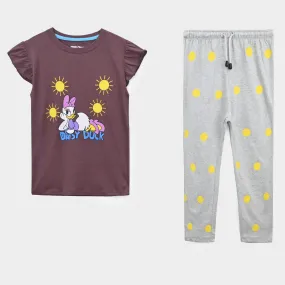 Girls Soft Cotton Graphic Fill Suit