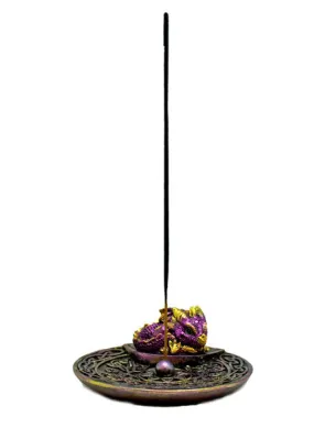 Incense Burner - Purple Dragon Dish