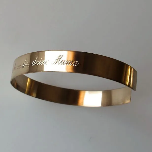 Inspirational Gold Cuff Bracelet