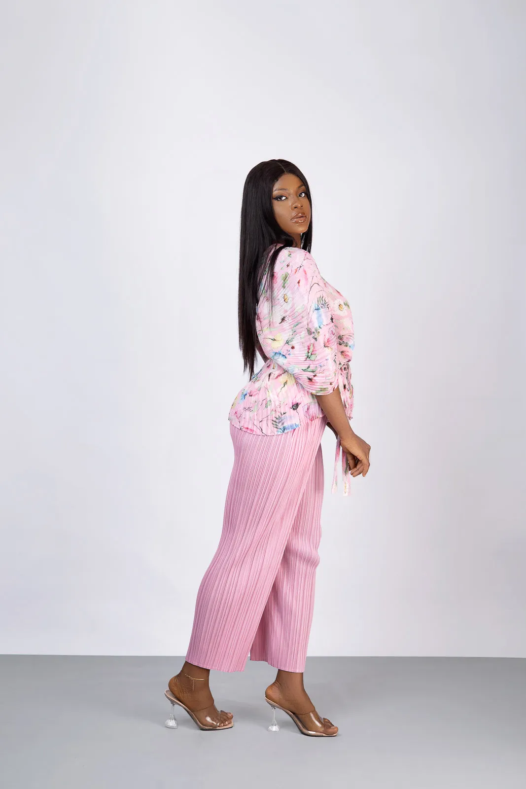 KAREN ZUKI PANT SET- PINK