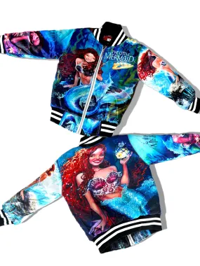 Kids black Mermaid bombers