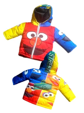 Kids elmo sesame place puffer