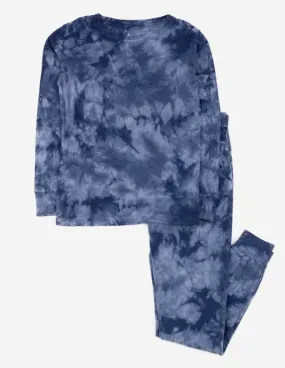 Kids Navy Mix Tie Dye Cotton Pajamas