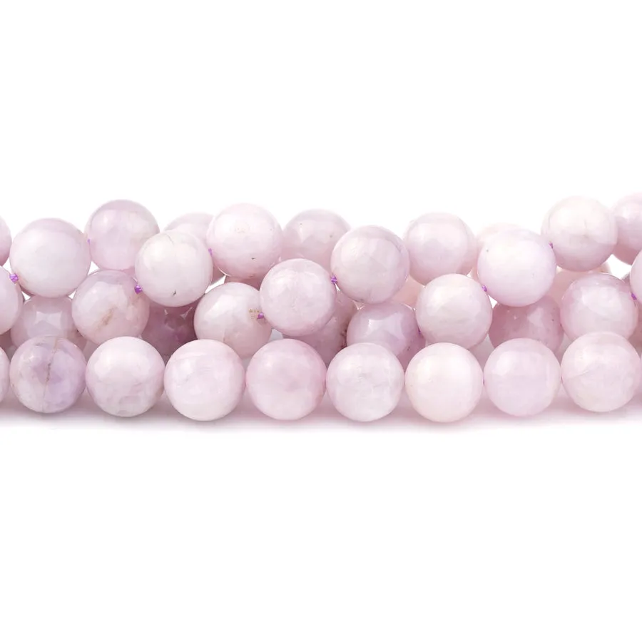 Kunzite (mixed)  10mm Round 15-16 Inch