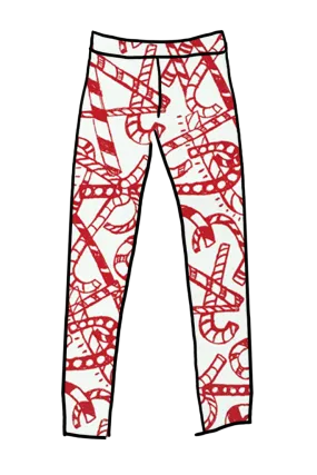 Leggings Candy Canes