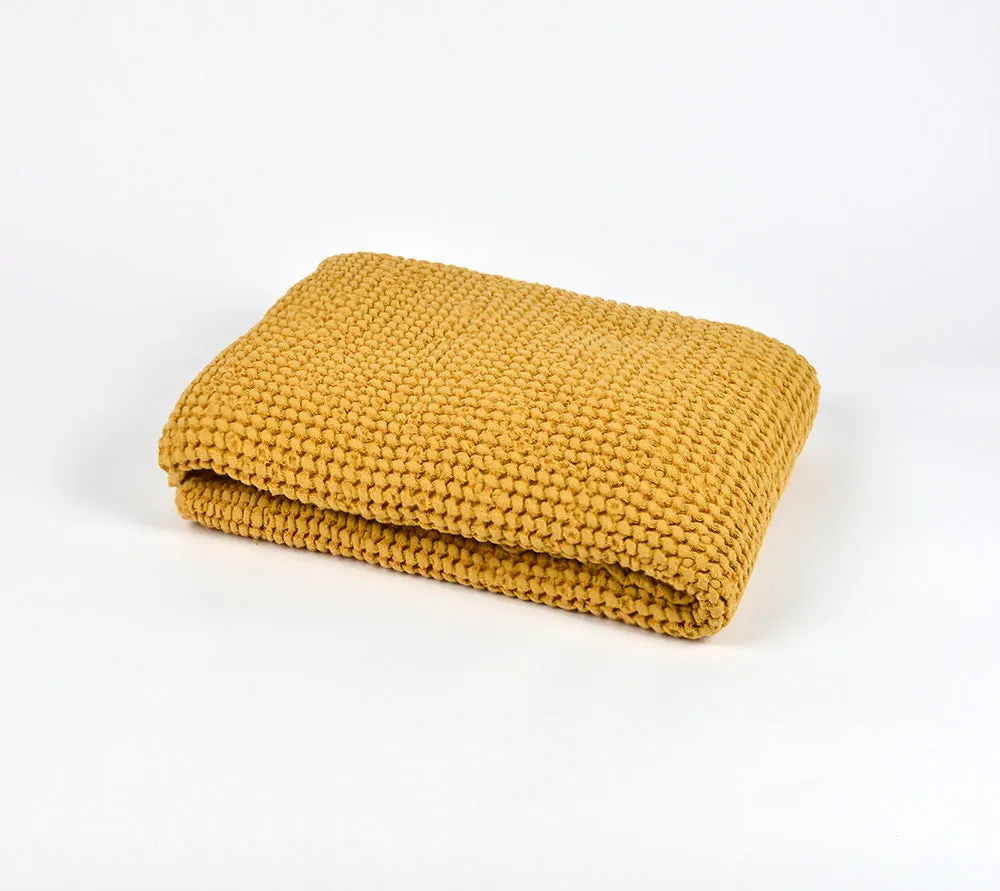 Linen/cotton waffle towel large