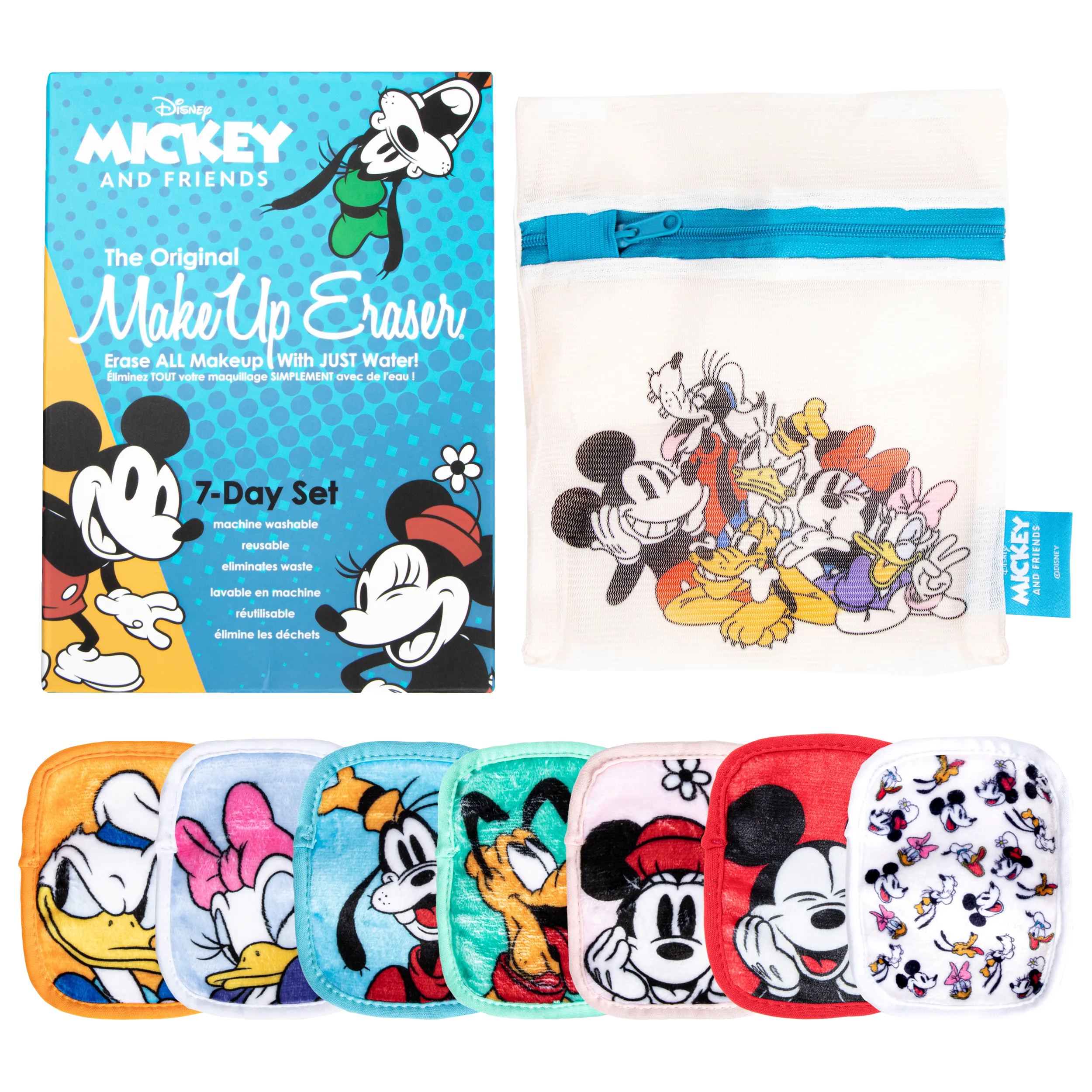 MAKEUPERASER Mickey & Friends Set Toallas Desmaquillantes 7 Días